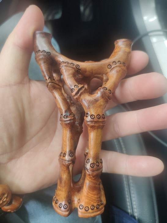 麻梨疙瘩老料带鬼影，风化骨料，难得的好料，...