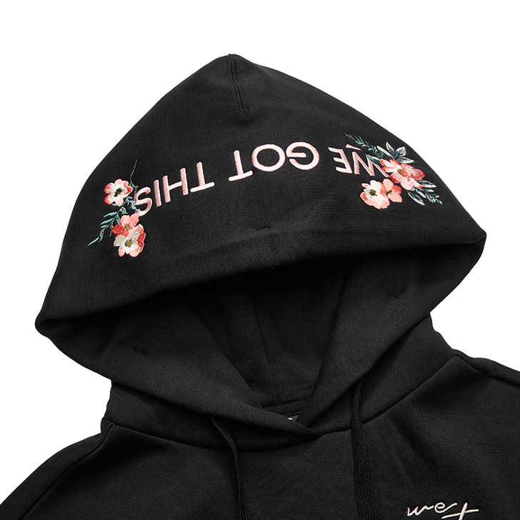 安踏卫衣女2019秋冬季新款加绒套头连帽运...