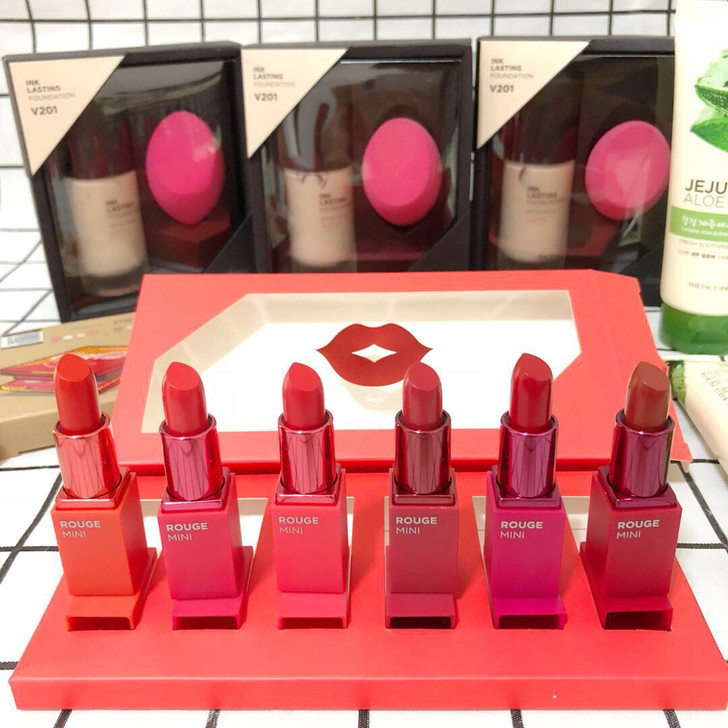 菲诗小铺口红套盒 水慕唇膏迷你套装