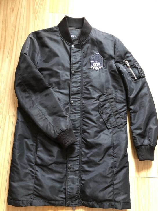 GXG jeans长款棒球棉服，170M，...