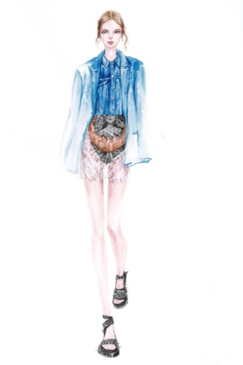 北京服装学院 服装设计专业考研手绘专业二1...