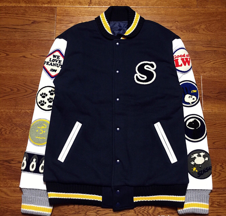 LOOPWHEELER 手工定制棒球夹克 ...