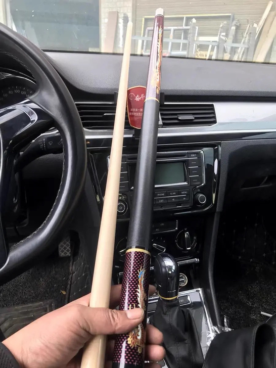 闲置一手Mycues龙纹青花台球杆 哥们心...