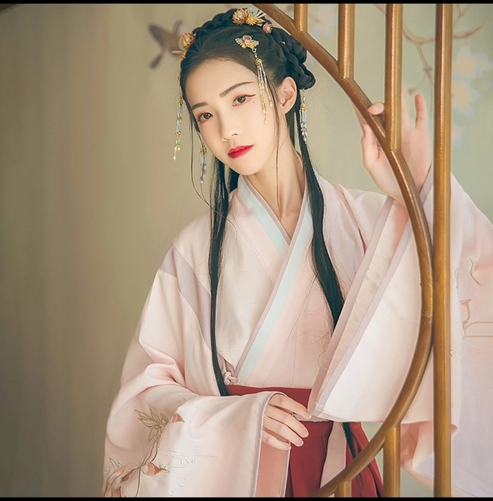 【正】汉尚华莲原创传统汉服女装宫羽刺绣齐腰...