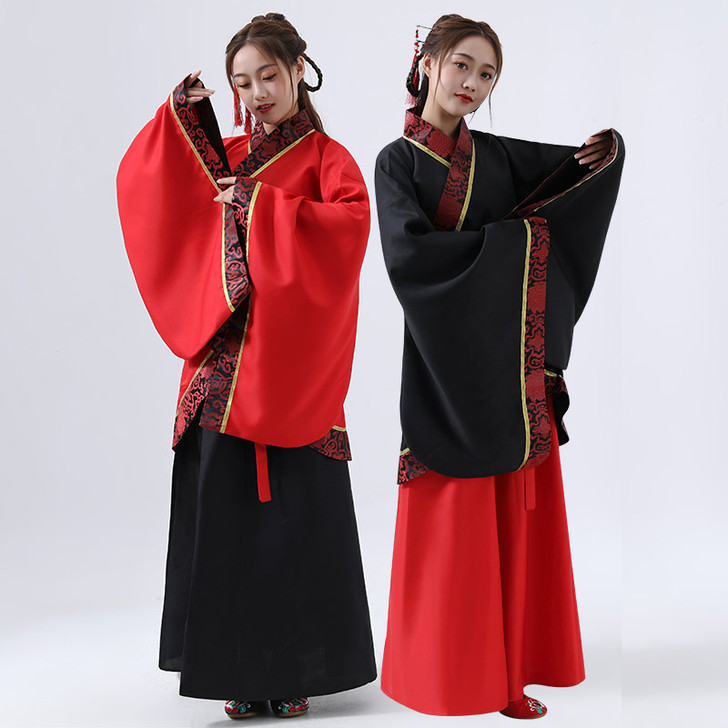 曲裾群 秦汉时期汉服 民族装舞台装
