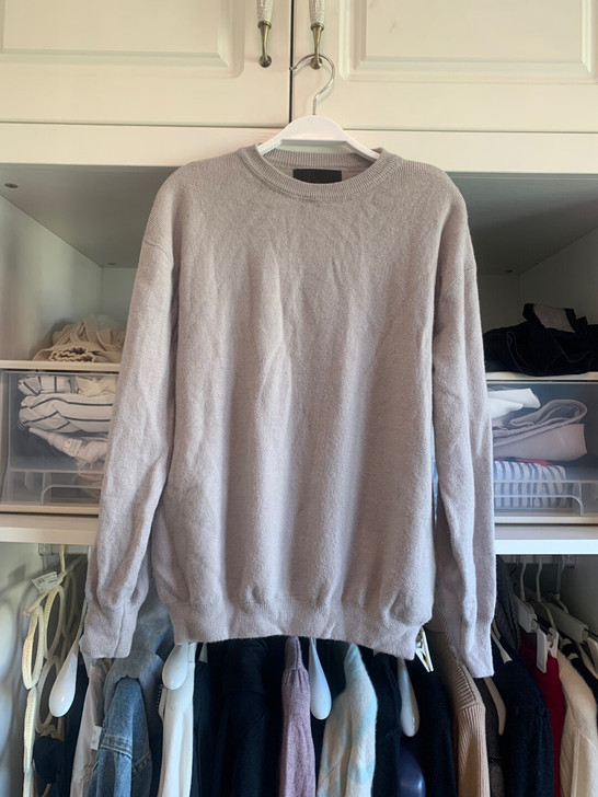 z柔软亲肤女装针织衫唯美灰色L码套头春季女装