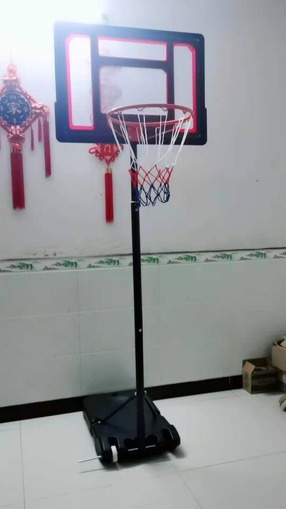 特价捡漏带轮儿童小孩可升降篮球框投篮架强身...
