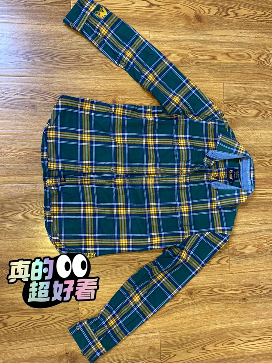 plory长袖休闲衬衫，M码，料子很厚，非...