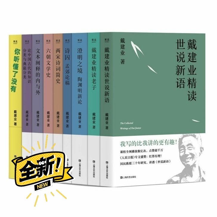 戴建业作品集 9册精读世说新语老子六朝史两...