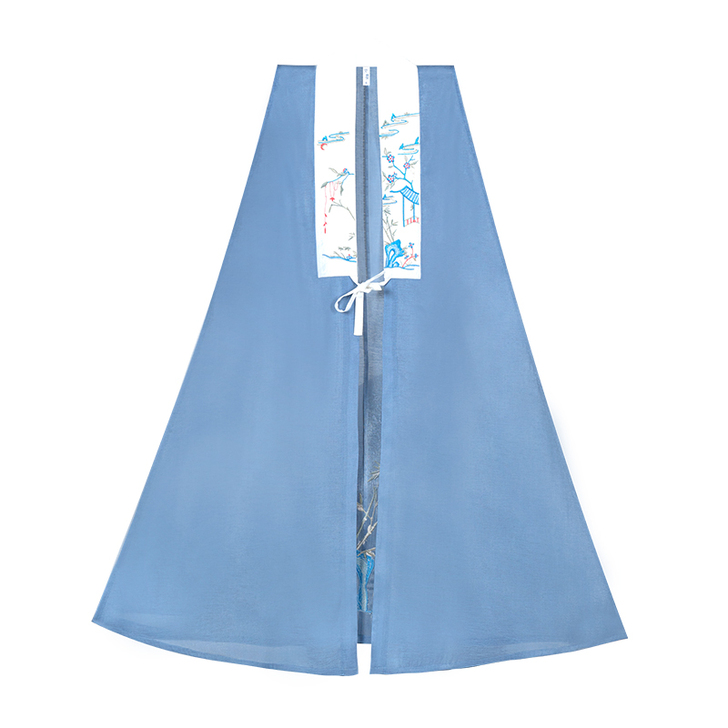 池夏湘夫人:湘妃 原创改良汉服明制比甲立领...