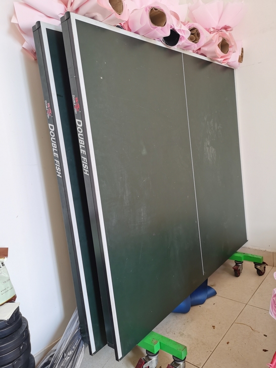 双鱼牌乒乓球桌，放着一直没用，感觉碍地方，...