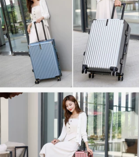 全新标准登机箱，箱体是采用三层结构材料：抗...