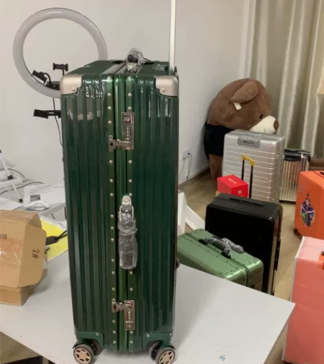 行李箱铝框万向轮小型登机密码旅行箱学生网红...