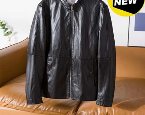 HLA/海澜之家新款皮衣男夹克青年短款机车...