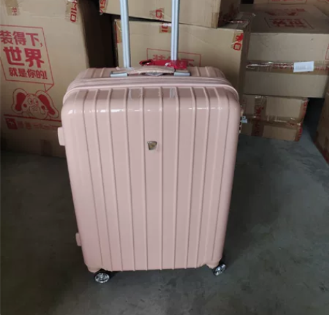 全新爱华仕24寸粉色大容量可以扩展拉杆箱，...