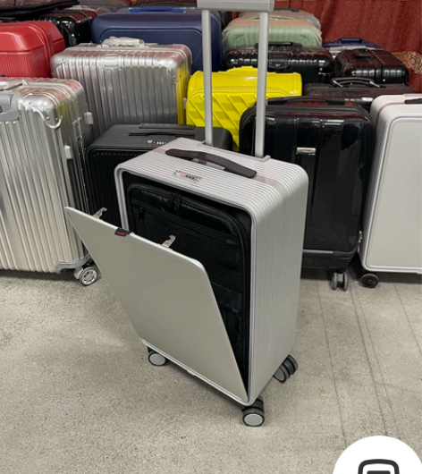 途家同款旅行箱铝镁合金拉杆箱侧开门行李箱2...