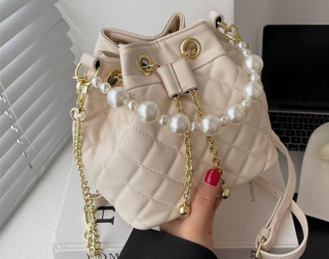 高级质感小包包女夏2022新款潮小众菱格链...