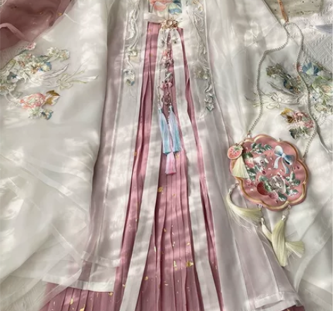 玉术原创汉服女诃子裙【紫衣明月】重工刺绣唐...