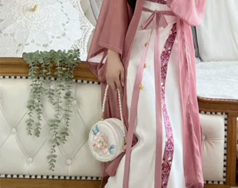 ?玉术原创汉服【仲夏玫瑰】旋裙宋制长干寺吊...