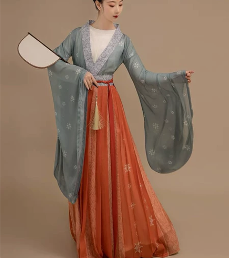 正版汉服出租｜桔屿原创汉服女【春庭晚望】南...