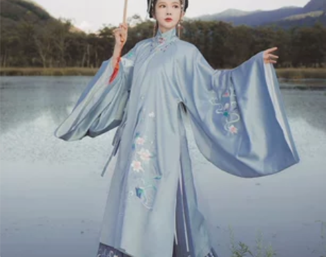 花神记袄裙明制套装立领秋冬季长袄衫马面裙正...