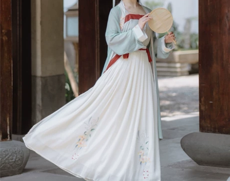 【芙蓉】茗月萱原创汉服女宋裤裙褙子四件套日...