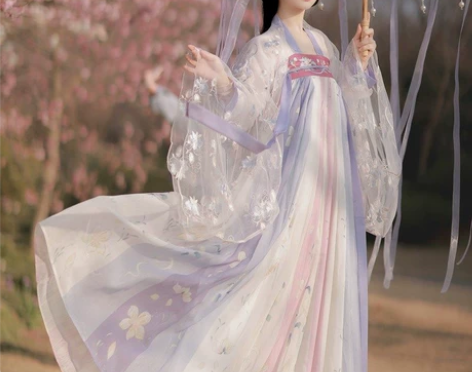 【樱洛】茗月萱齐胸襦裙套装汉服女刺绣正品春...