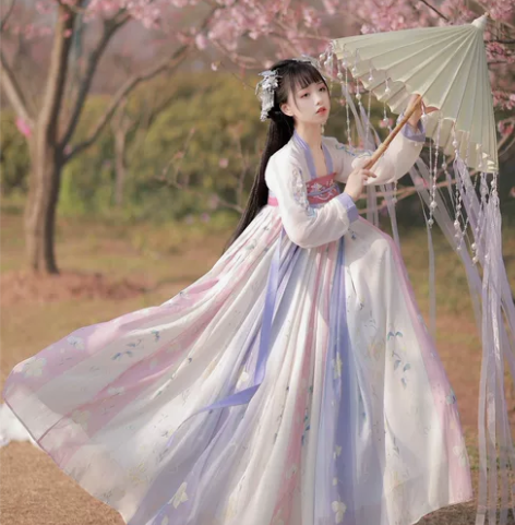 （急出!!!）唐制汉服一套 【茗月萱】齐胸...