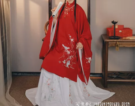 裳云兮【莺花】正品原创汉服女明制立领绣花一...