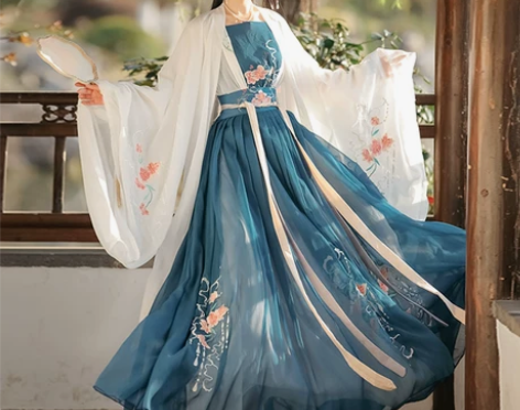 含娇汉服女中国风齐腰襦裙广袖夏季仙气日常可...
