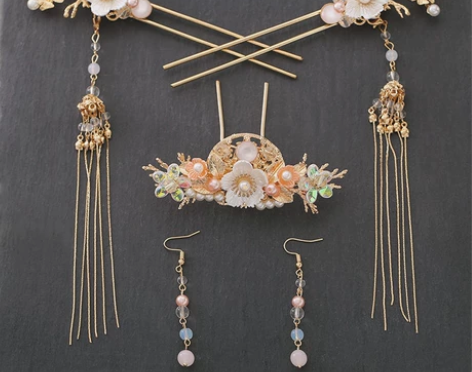 【全套13.9】发冠发簪发梳打包/排簪/汉...