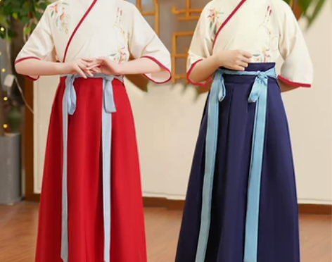 儿童汉服国学服男童女童夏古装书童服装中国风...