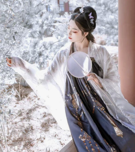 【出】汉服云鹤齐胸襦裙，没有大袖衫，大概是...