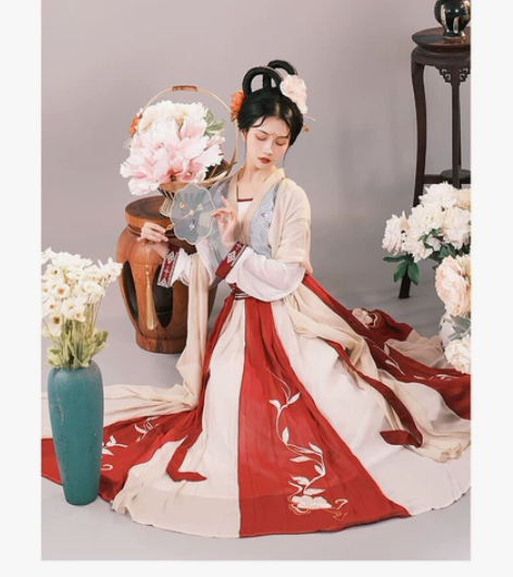 耀春醉芙蓉原创汉服女正品中国风超仙齐腰唐制...