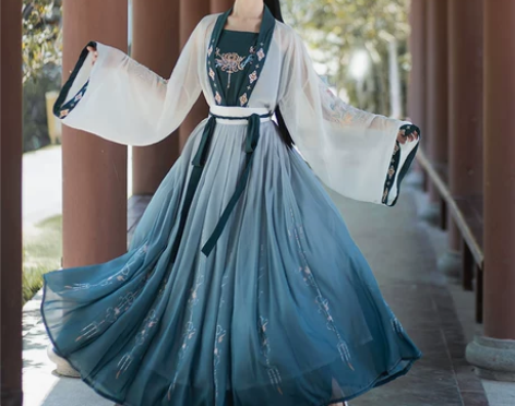 陌上卿安珍缕原创汉服女齐腰襦裙正品对襟夏季...