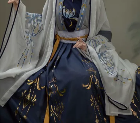 千韵岗琼华汉服女秋款正品原创古装中国风超仙...