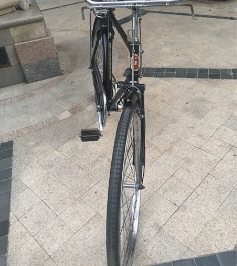 永久13型自行车,70年代五星永久,链盒带...