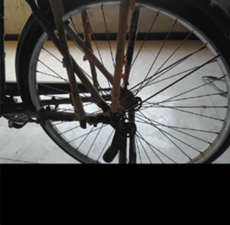 三十年的老永久自行车，几乎没怎么骑过，一直放着吃灰。轮胎放坏...