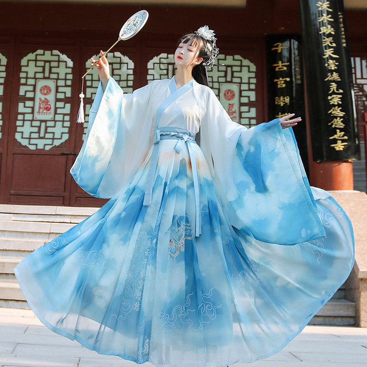 【88狂欢价】汉旭【朝云记】汉服女魏晋风齐...