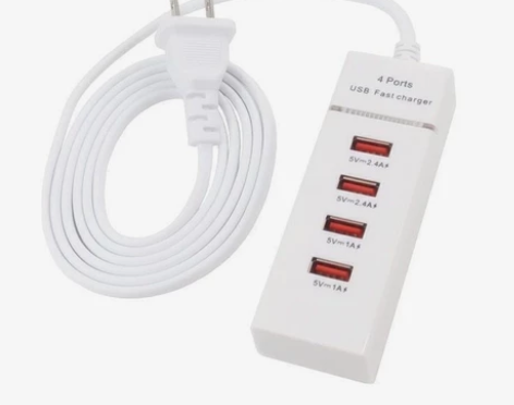 极速4口多USB充电器6a适用于苹果手机快...