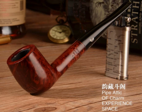 丹麦牛头石楠木烟斗 包邮送套装