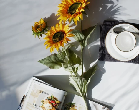 向日葵仿真花假花束客厅摆件落地插花花艺装饰...