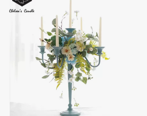 Bumielflower花艺烛台插花课道具...