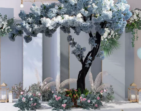 仿真樱花树大型室内装饰许愿网红桃花树商场植...