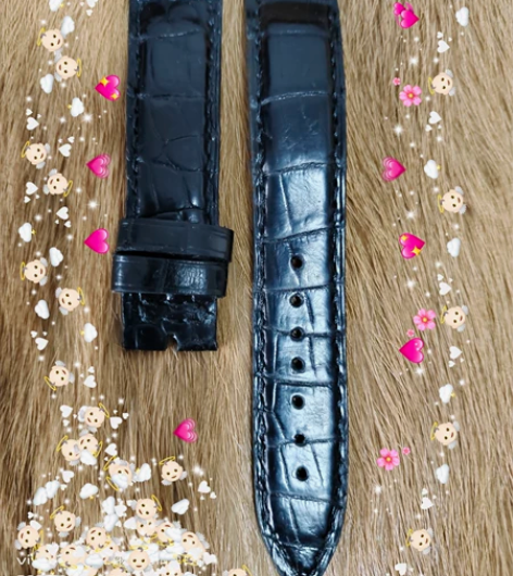 鳄鱼皮表带20一18尺寸特价全新 自己纯手...