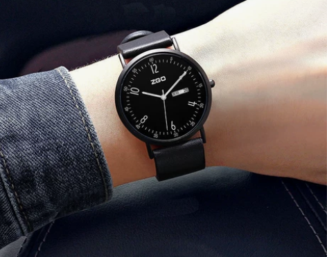 正港ZGO手表男简约韩版潮流考试防水男款石...