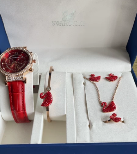 全新 手表加一个手镯，一副耳钉，一条项链，...