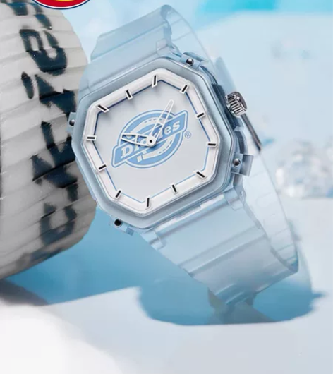 全新Dickies薄荷糖小冰块手表 冰川蓝