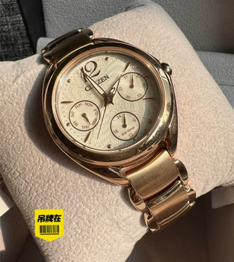 西铁城光动能40周年玫瑰金时尚女表 全新！...