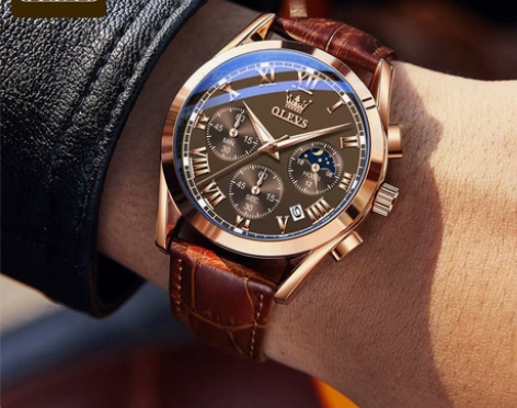 OLEVS欧利时正品瑞士认证名牌手表男士时...